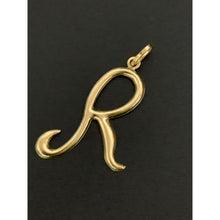 Load image into Gallery viewer, 18K Gold Pendant Letter R 1.35 grams - Rafant
