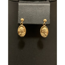 Load image into Gallery viewer, 18K Gold Earrings Post Dangle Woman Lady 1.17 grams - Rafant
