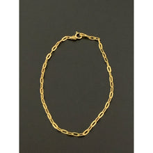 Load image into Gallery viewer, 18K Gold Bracelet Paper Clips Size 7.5 inches 1.02 grams - Rafant
