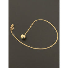 Load image into Gallery viewer, 18K Gold Necklace Chain 16.50&quot; with Polished Ball Pendant 2.15 grams - Rafant
