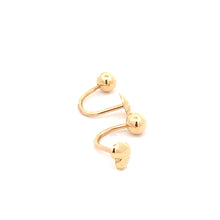 Load image into Gallery viewer, 18K Gold Earrings Ball Heart Small - Rafant
