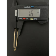 Load image into Gallery viewer, 18K Gold Earrings Hoops Oval 1.49 grams - Rafant
