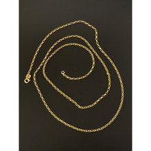 Load image into Gallery viewer, 18K Yellow Gold Necklace Chain Link 27.5 inches - Rafant
