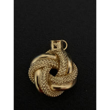 Load image into Gallery viewer, 18K Gold Earrings Pendant Knot 0.93 grams - Rafant
