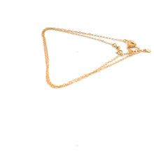 Load image into Gallery viewer, 18K Yellow Gold Necklace Cable Chain Heart Pendant Size 16.75 inches plus 1&quot; extension - Rafant
