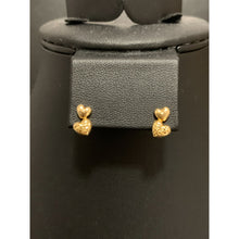 Load image into Gallery viewer, 18K Gold Earrings Stud Hearts 1.63 grams - Rafant
