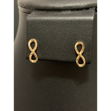 Load image into Gallery viewer, 18K Gold Earrings Infinity 1.46 grams Small - Rafant
