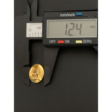 Load image into Gallery viewer, 18K Gold Earrings Stud Oval 1.96 grams - Rafant
