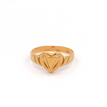 Load image into Gallery viewer, 18K Yellow Gold Ring Heart Women Size 7 - Rafant
