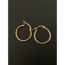 Load image into Gallery viewer, 18K Gold Earrings Hoops Loops 1 gram - Rafant
