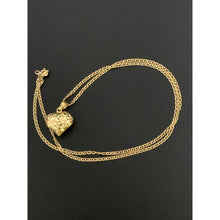 Load image into Gallery viewer, 18K Gold Necklace Chain Mariner 19.50 inches with Puffed Heart Pendant 4.84 grams - Rafant
