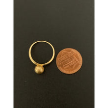 Load image into Gallery viewer, 18K Gold Ring Ball 1.24 grams Size 5.75 - Rafant
