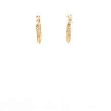 Load image into Gallery viewer, 18K Yellow Gold Earrings Hoops Tiny 0.87 grams - Rafant
