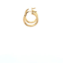 Load image into Gallery viewer, 18K Yellow Gold Earrings Hoops Tiny 0.87 grams - Rafant
