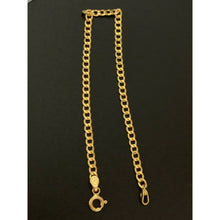 Load image into Gallery viewer, 18K Saudi Gold Bracelet Curb Link Chain Size 7.25 inches 1.75 grams - Rafant
