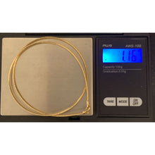 Load image into Gallery viewer, 18K Gold Necklace Omega Soft Flexible 15.50 inches 1.16 grams - Rafant
