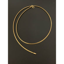 Load image into Gallery viewer, 18K Gold Necklace Omega Soft Flexible Mesh Size 16 inches - Rafant
