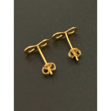 Load image into Gallery viewer, 18K Gold Earrings Stud Infinity Very Tiny 0.44 grams - Rafant
