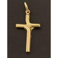 Load image into Gallery viewer, 18K Gold Pendant Cross Jesus Christ Two Tone Yellow White Gold 1.63 grams - Rafant
