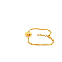 Load image into Gallery viewer, 21K Gold Bracelet Puffed Heart Size 6.5 inches plus One Inch Extension - Rafant
