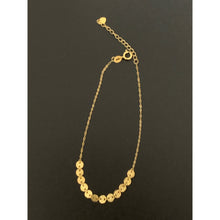 Load image into Gallery viewer, 18K Gold Bracelet Charms Discs Size 6.5 inches plus 1” extension 0.50 grams - Rafant
