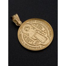 Load image into Gallery viewer, 18K Gold Pendant Saint Benedict Religious 1.41 grams - Rafant
