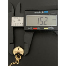 Load image into Gallery viewer, 18K Gold Necklace Chain 17.75 inches with Heart Pendant 2.85 grams - Rafant
