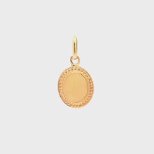 Load and play video in Gallery viewer, 18K Yellow Gold Pendant Oval Woman Lady 1.18 grams
