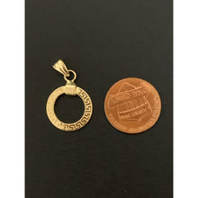 Load image into Gallery viewer, 18K Gold Pendant Round Circle 0.94 grams - Rafant
