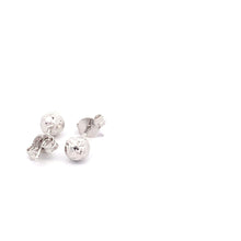 Load image into Gallery viewer, 18K White Gold Earrings Stud Ball Small 0.77 grams - Rafant
