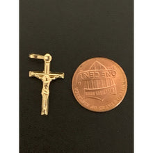 Load image into Gallery viewer, 18K Saudi Gold Pendant Cross - Rafant
