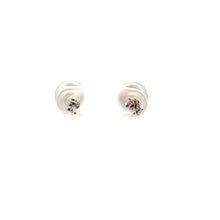 Load image into Gallery viewer, 18K White Gold Earrings Stud Balls Polished - Rafant
