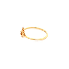 Load image into Gallery viewer, 18K Yellow Gold Ring Cubic Zirconia Evil Eye Size 4.5 - Rafant
