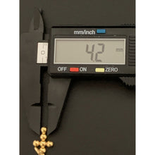 Load image into Gallery viewer, 18K Gold Pendant Cross Beaded 1.08 grams - Rafant
