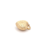 Load image into Gallery viewer, 18K Yellow Gold Pendant Puffed Heart Textured 1.67 grams - Rafant
