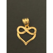 Load image into Gallery viewer, 18K Gold Pendant Charm Heart Infinity 0.39 grams - Rafant
