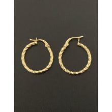 Load image into Gallery viewer, 18K Gold Earrings Hoops Loops 1.19 grams Small - Rafant
