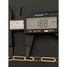 Load image into Gallery viewer, 18K Gold Bracelet Paperclip 2.39 grams 7.5 inches - Rafant
