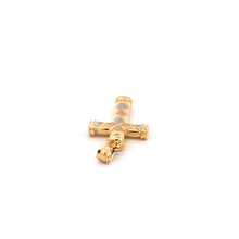 Load image into Gallery viewer, 18K Gold Pendant Cross Religious Tricolor  1.56 grams - Rafant
