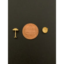 Load image into Gallery viewer, 18K Gold Earrings Stud Screw Type Small 0.39 grams - Rafant
