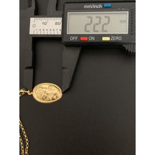 Load image into Gallery viewer, 18K Gold Gold Necklace Chain 17.75 Inches with Woman Lady Pendant 2.39 grams - Rafant
