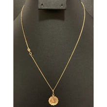 Load image into Gallery viewer, 18K Gold Necklace Chain 17.25 inches with Mother Mary Pendant 1.70 grams - Rafant

