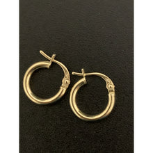 Load image into Gallery viewer, 18K Gold Earrings Hoops Loops Small 0.87 grams - Rafant
