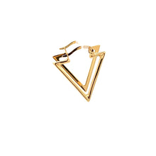 Load image into Gallery viewer, 18K Yellow Gold Earrings Triangle 1.75 grams - Rafant
