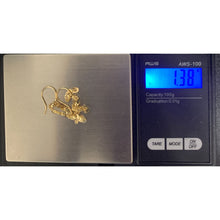 Load image into Gallery viewer, 18K Gold Earrings Dangling 1.38 grams - Rafant
