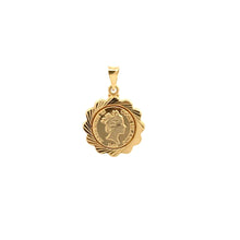 Load image into Gallery viewer, 18K Yellow Gold Pendant Queen Crown 1.07 grams - Rafant
