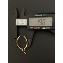 Load image into Gallery viewer, 18K Gold Earrings Hoops Loops 1.60 grams - Rafant
