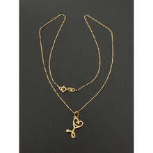 Load image into Gallery viewer, 18K Gold Necklace Chain 15.5 inches Stethoscope Pendant 1.68 grams - Rafant
