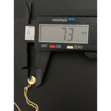 Load image into Gallery viewer, 18K Gold Necklace Chain 18 inches Round Circle Pendant with Earrings Set 1.80 grams - Rafant
