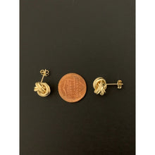 Load image into Gallery viewer, 18K Gold Earrings Stud Knot 2.15 grams - Rafant
